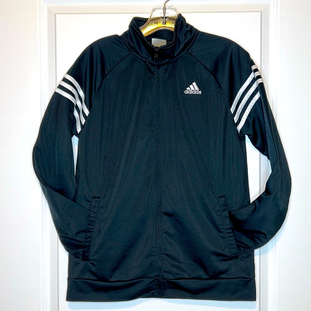 Adidas Youth XL Classic Black & White Track Jacket